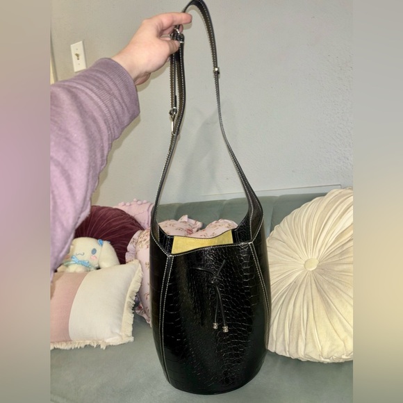 Tory Burch Embossed Bucket Bag - Picture 2 of 16